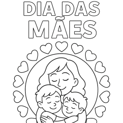 Desenho de Dia Das Mães para colorir e imprimir: número 16