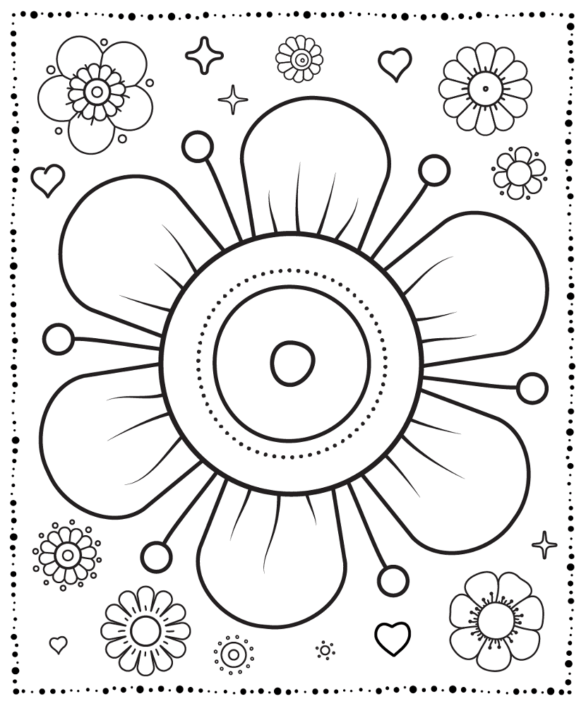 Desenho de Dia Das Mães para colorir e imprimir: número 33