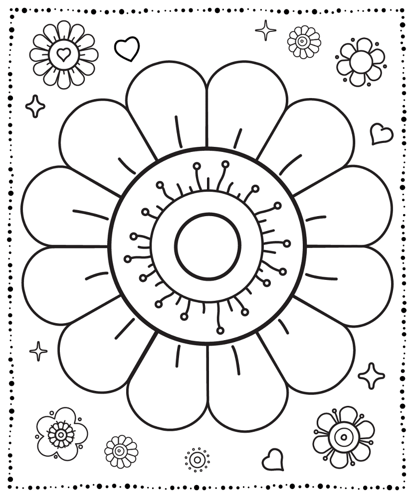 Desenho de Dia Das Mães para colorir e imprimir: número 35
