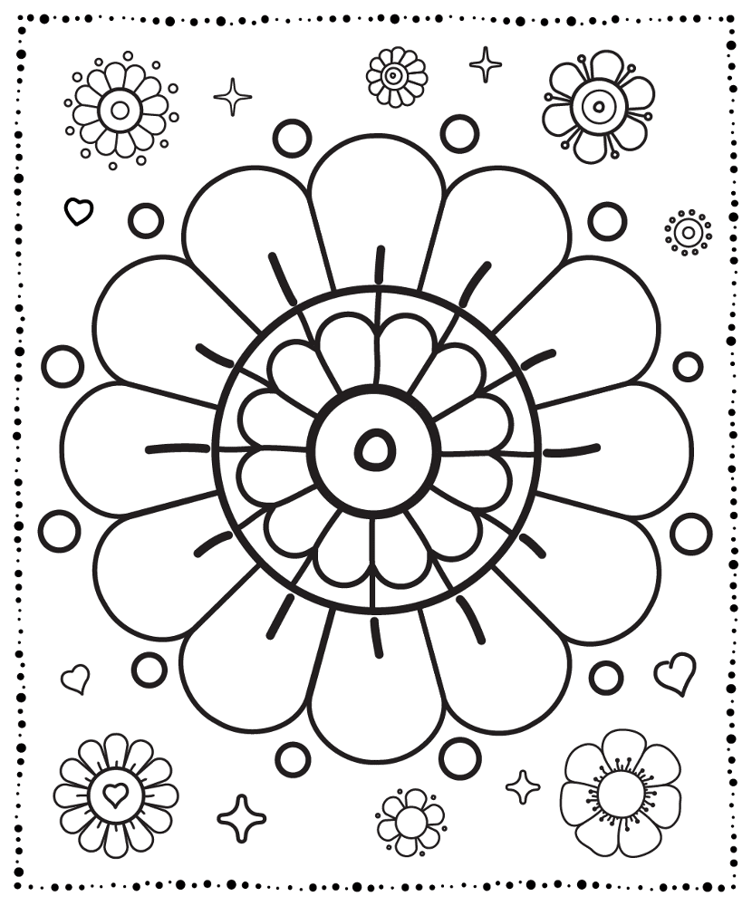 Desenho de Dia Das Mães para colorir e imprimir: número 36