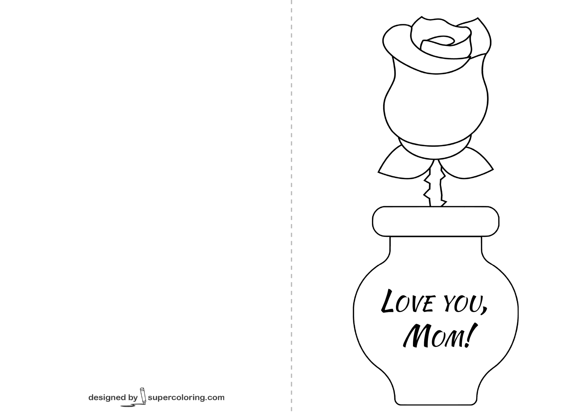 Desenho de Dia Das Mães para colorir e imprimir: número 40