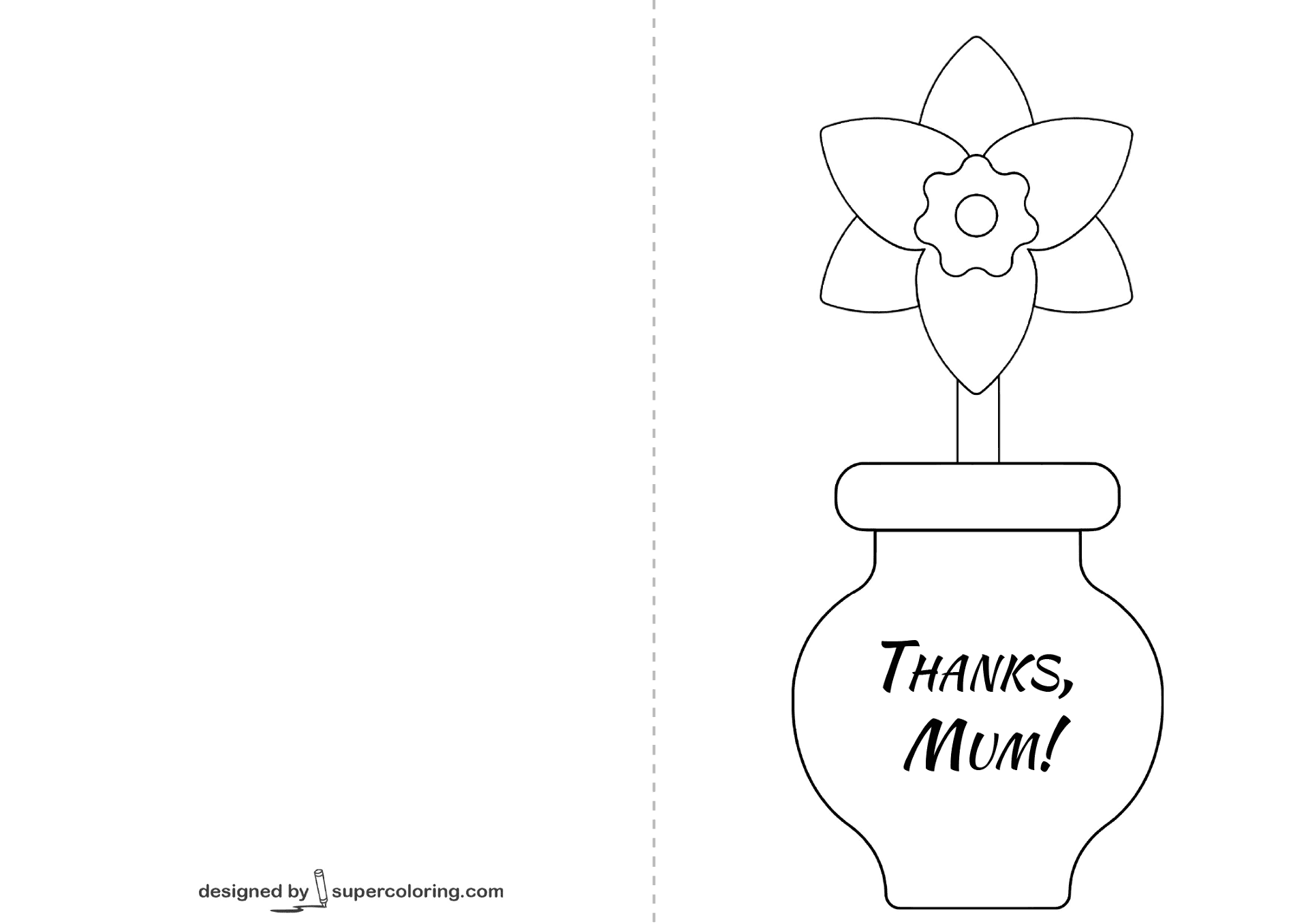 Desenho de Dia Das Mães para colorir e imprimir: número 44