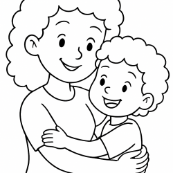 Desenho de Dia Das Mães para colorir e imprimir: número 48