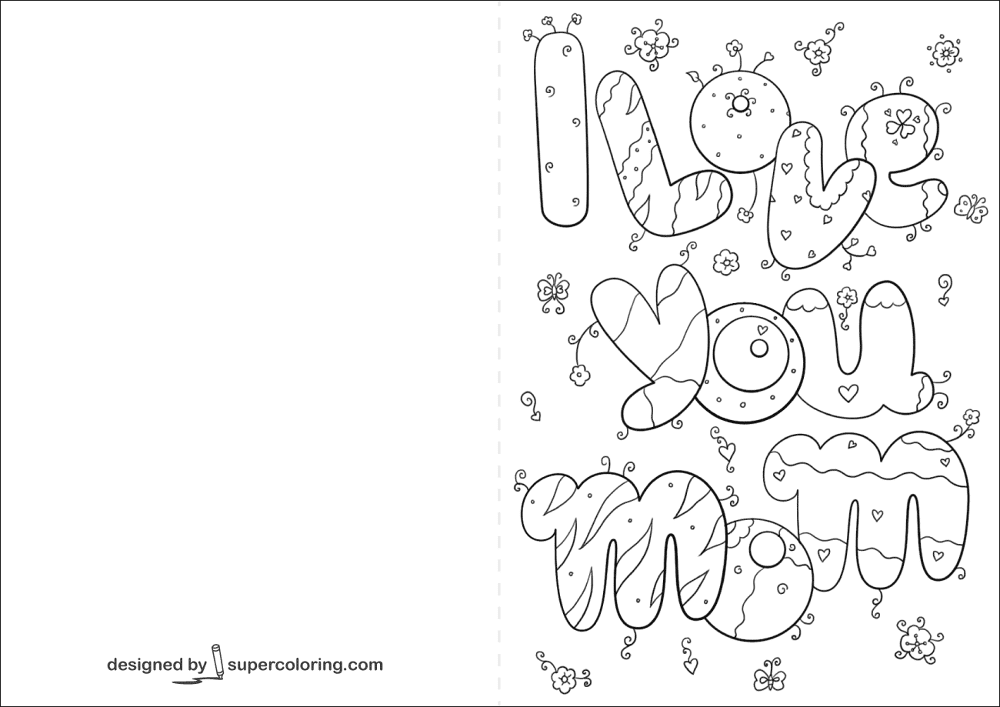 Desenho de Dia Das Mães para colorir