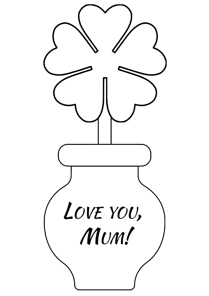 Desenho de Dia Das Mães para colorir