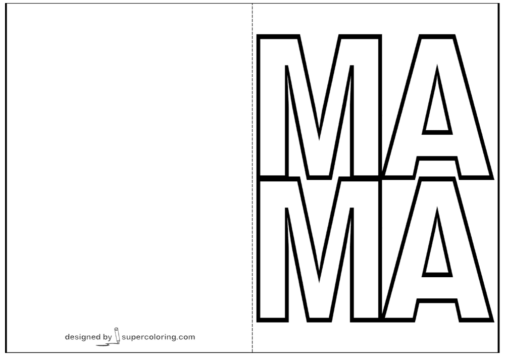 Desenho de Dia Das Mães para colorir