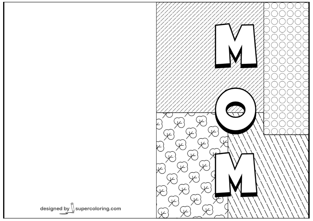 Desenho de Dia Das Mães para colorir