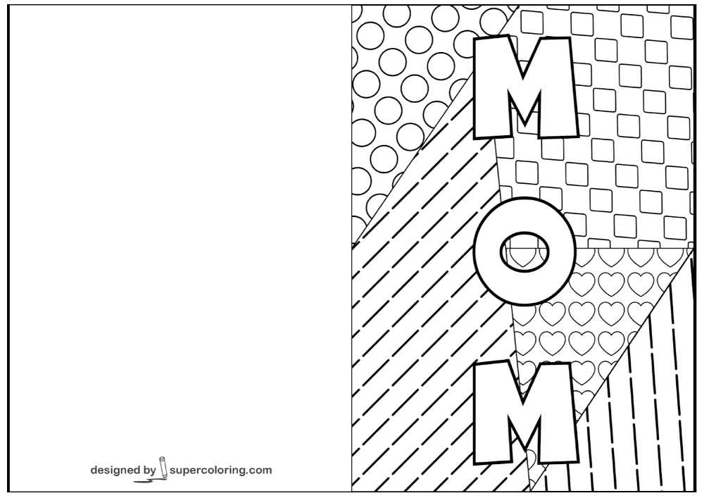 Desenho de Dia Das Mães para colorir