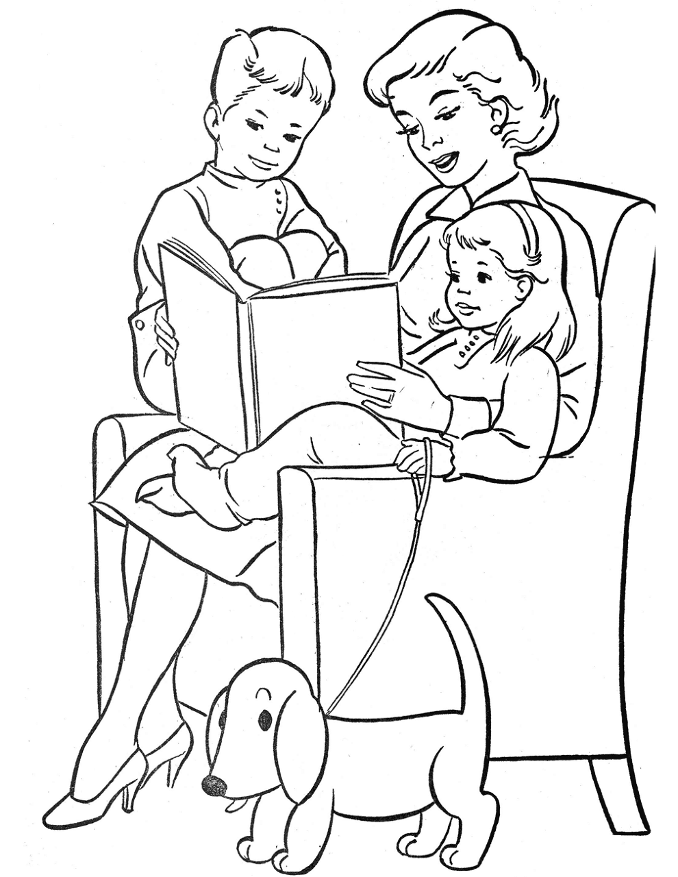Desenho de Dia Das Mães para colorir