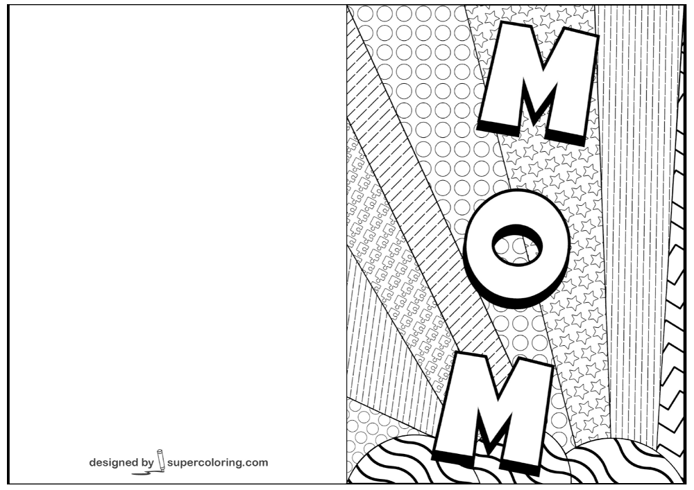 Desenho de Dia Das Mães para colorir