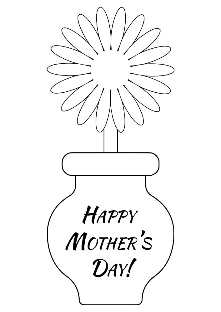 Desenho de Dia Das Mães para colorir
