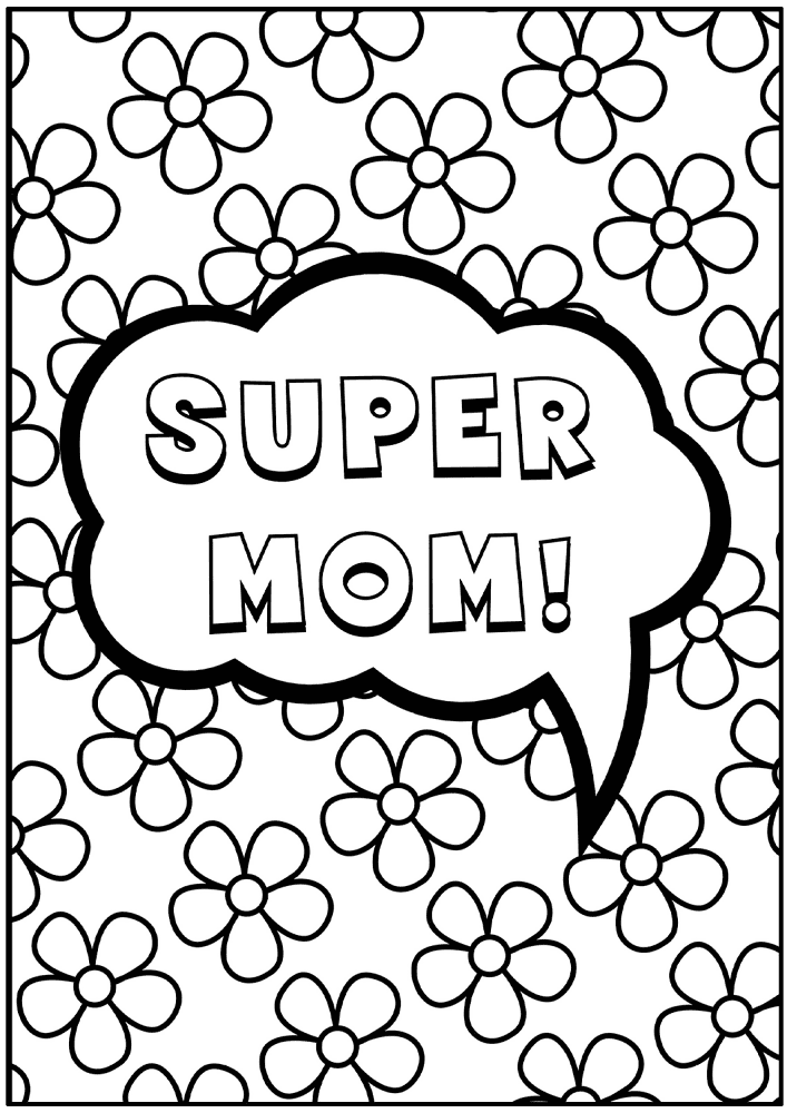 Desenho de Dia Das Mães para colorir