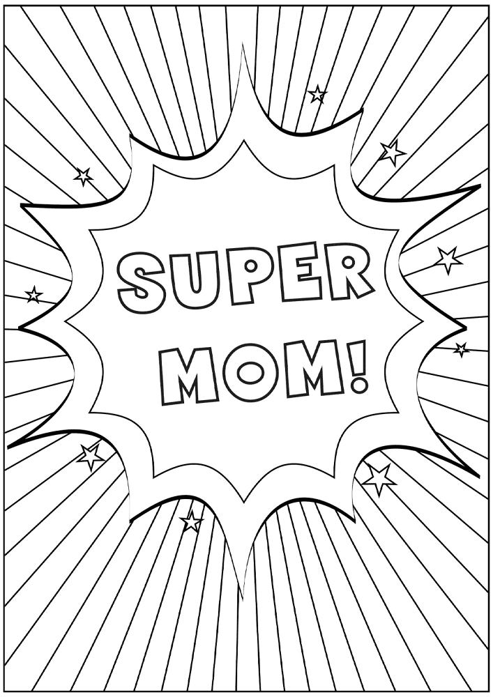 Desenho de Dia Das Mães para colorir