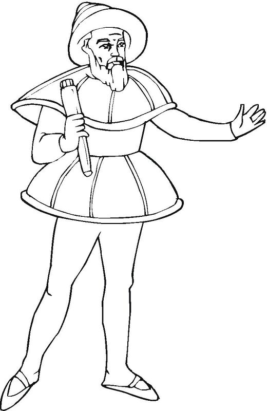 Desenho de Dia De Colombo para colorir e imprimir: número 13