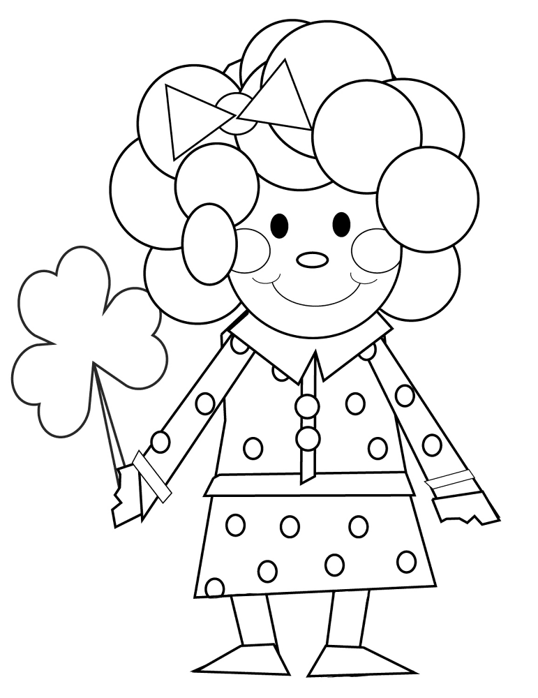 Desenho de Dia De São Patrício para colorir e imprimir: número 2