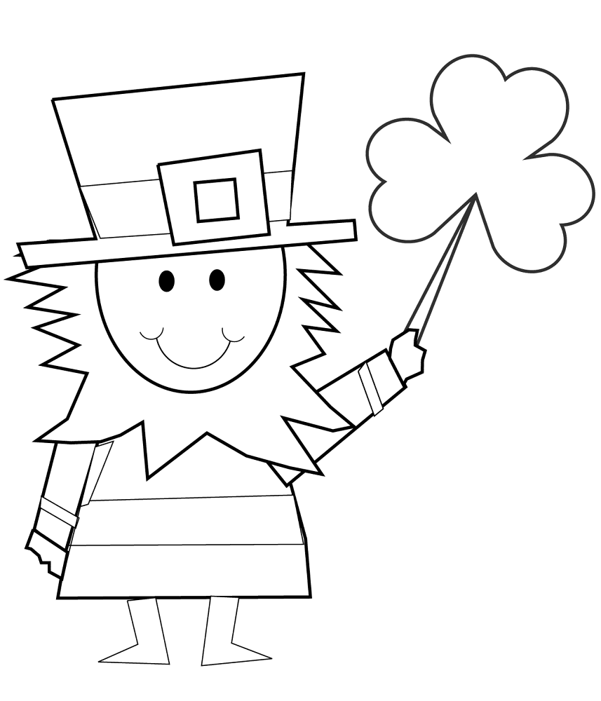 Desenho de Dia De São Patrício para colorir e imprimir: número 3