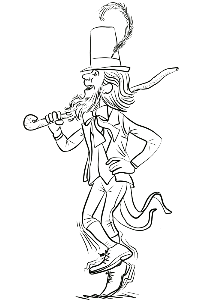 Desenho de Dia De São Patrício para colorir e imprimir: número 8