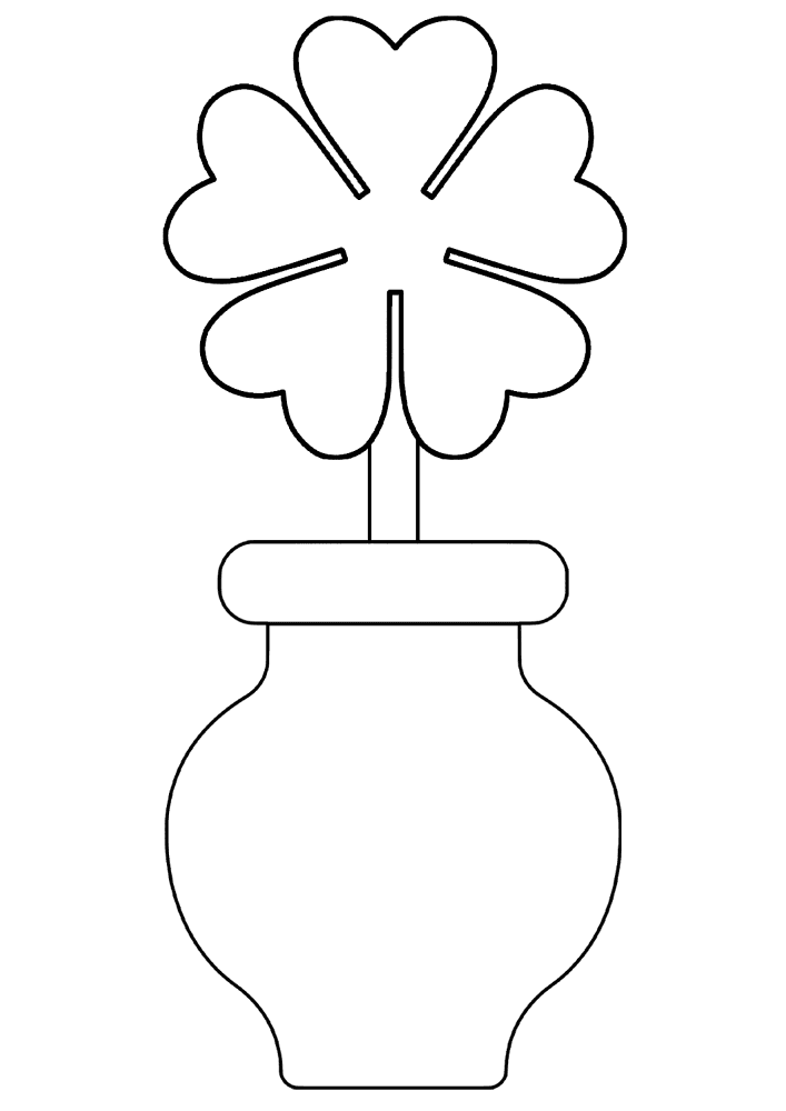 Desenho de Dia De São Patrício para colorir e imprimir: número 10