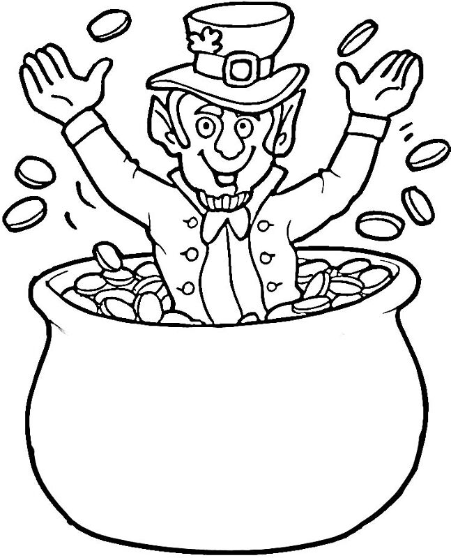 Desenho de Dia De São Patrício para colorir e imprimir: número 12
