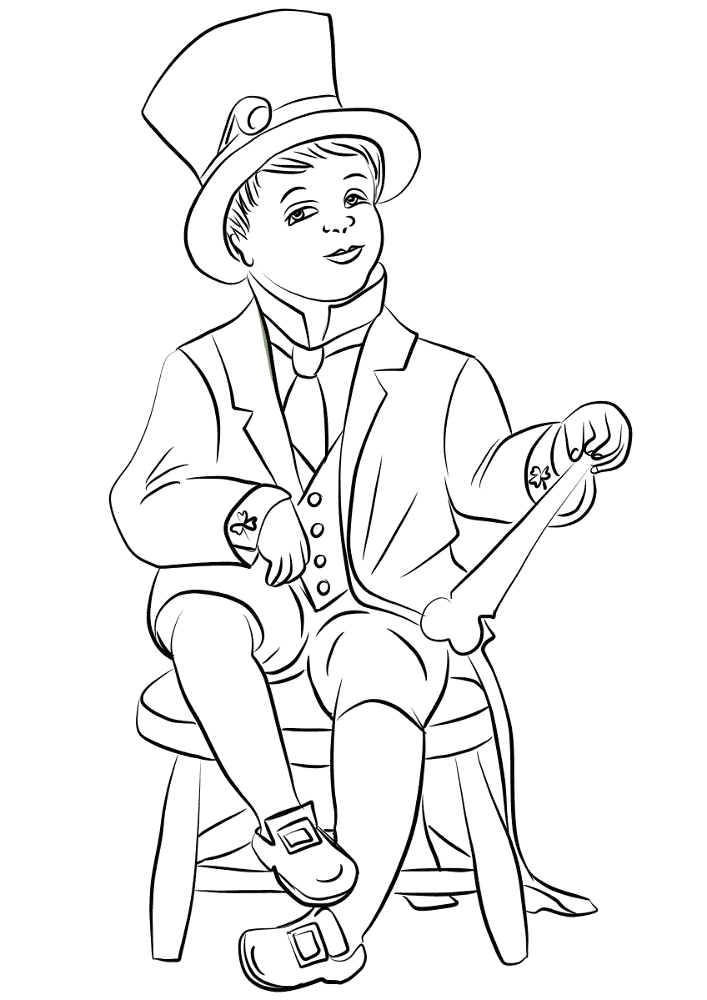 Desenho de Dia De São Patrício para colorir e imprimir: número 20