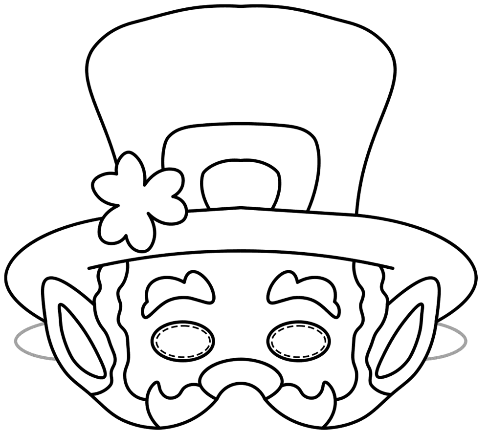Desenho de Dia De São Patrício para colorir e imprimir: número 24