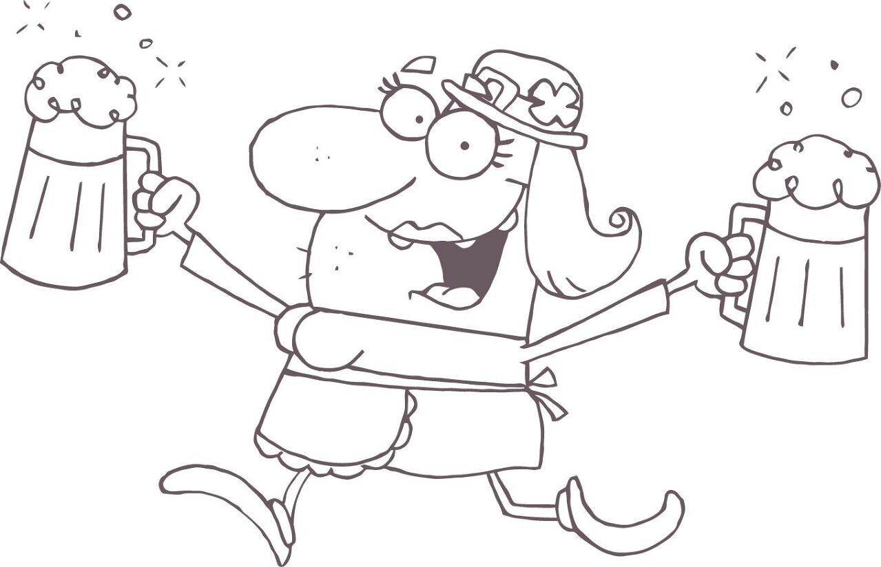 Desenho de Dia De São Patrício para colorir e imprimir: número 36