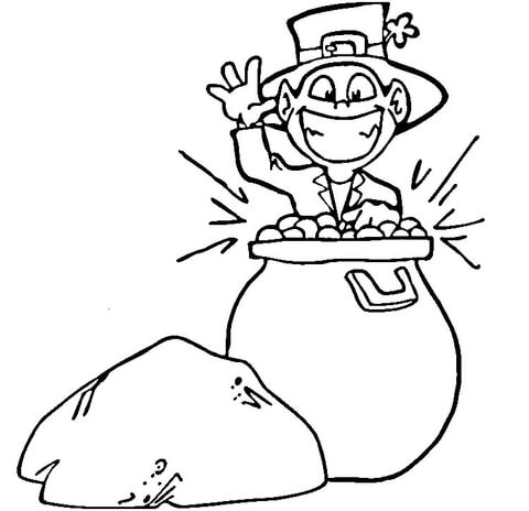 Desenho de Dia De São Patrício para colorir e imprimir: número 45