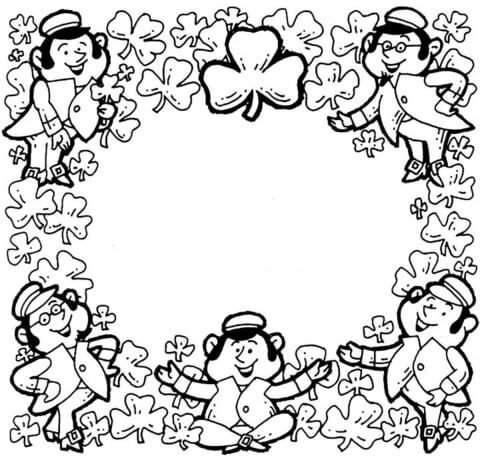 Desenho de Dia De São Patrício para colorir e imprimir: número 47