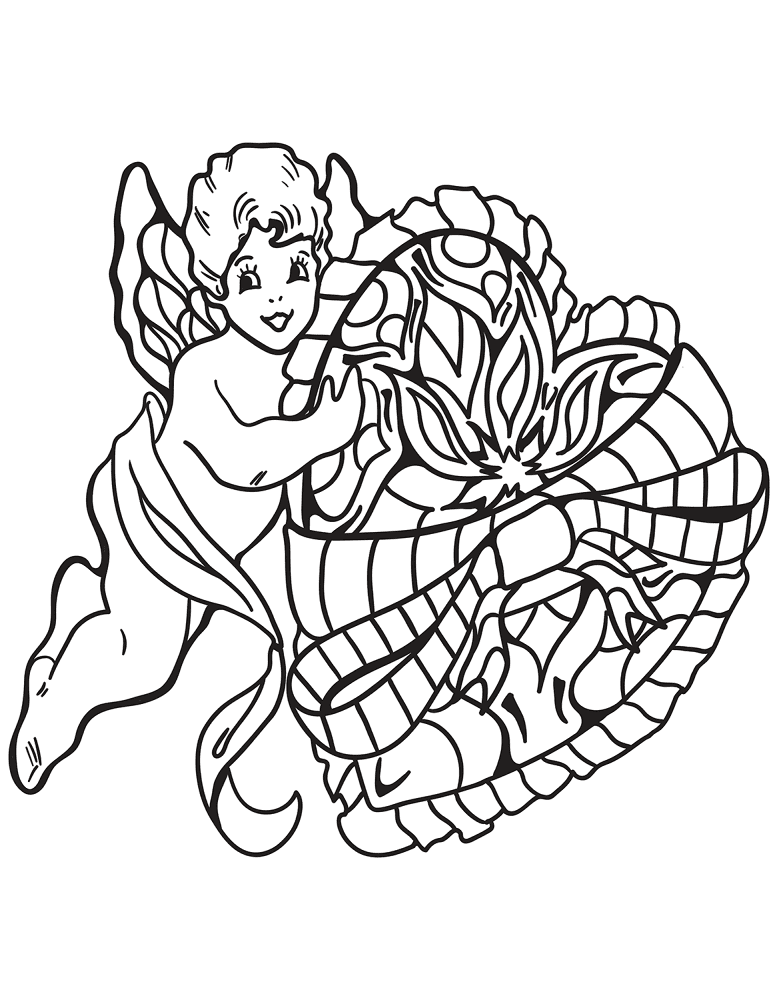 Desenho de Dia De São Valentm para colorir e imprimir: número 8