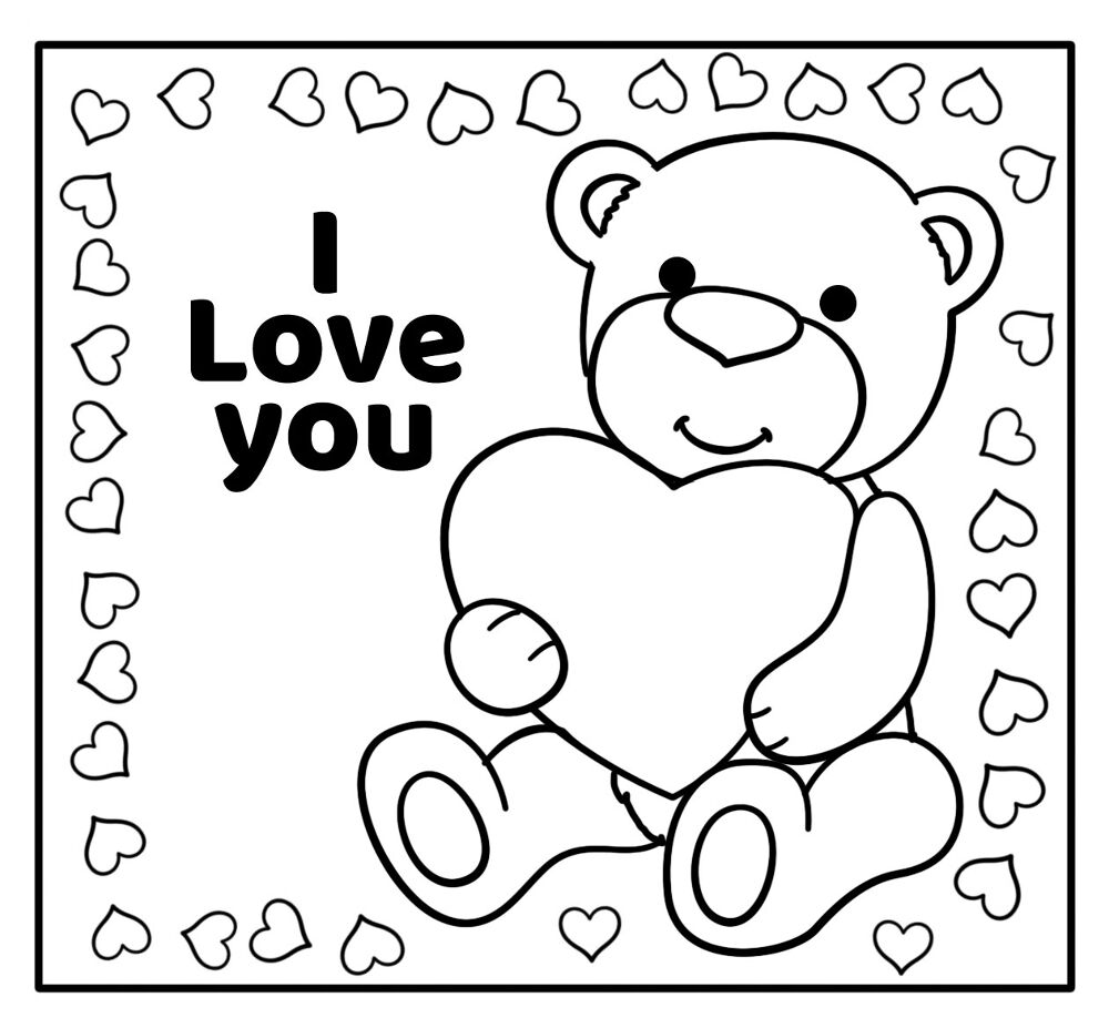 Desenho de Dia De São Valentm para colorir e imprimir: número 16