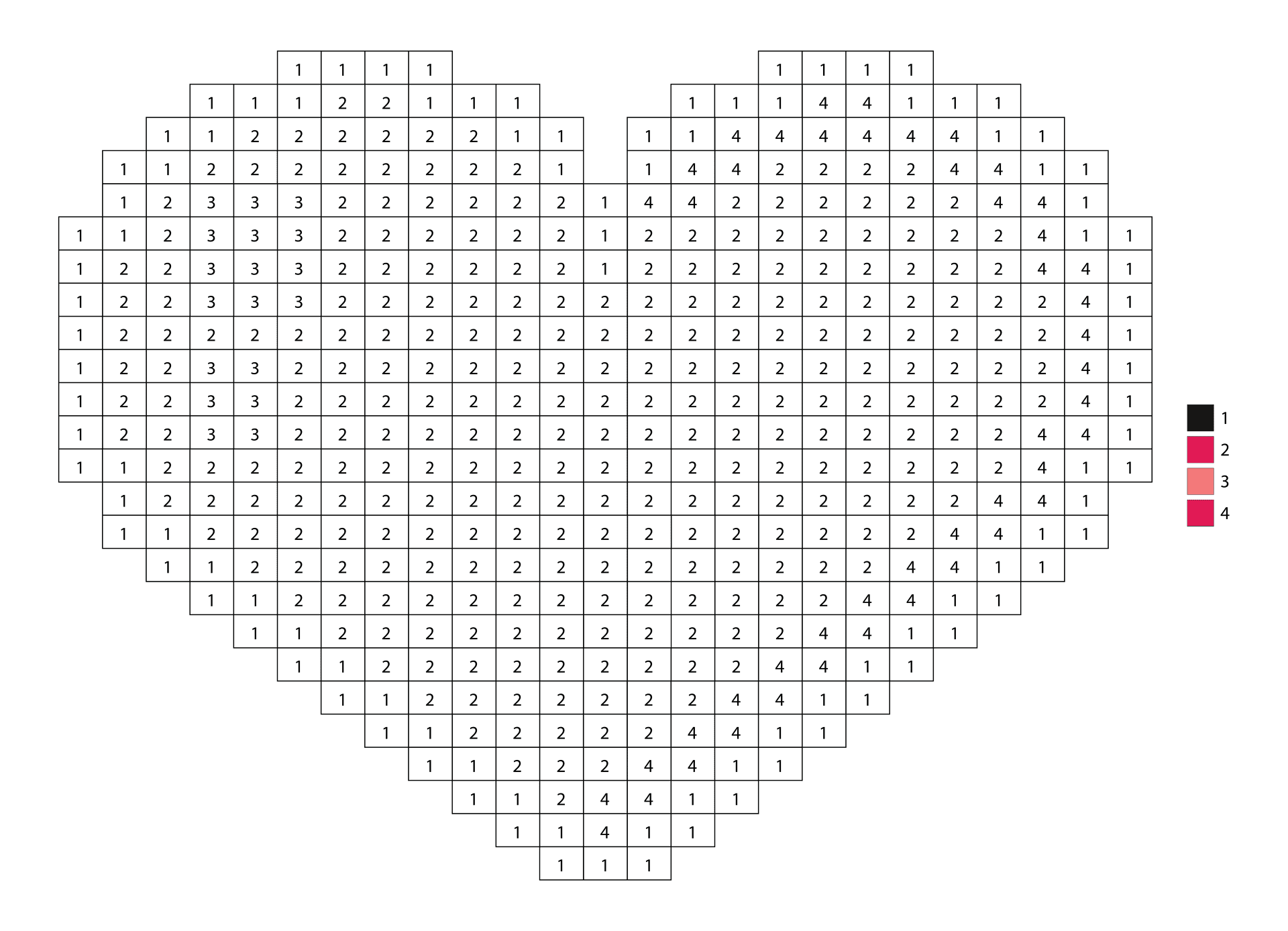 Desenho de Dia De São Valentm para colorir e imprimir: número 36