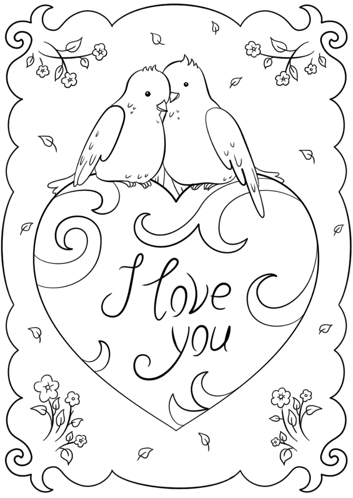 Desenho de Dia De São Valentm para colorir e imprimir: número 45