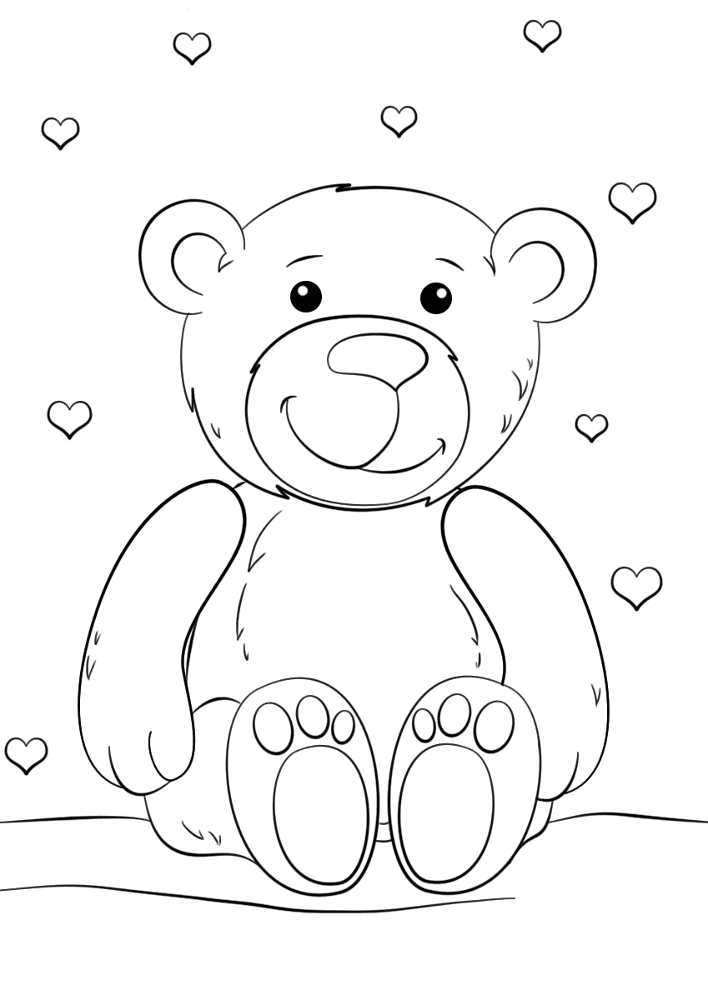 Desenho de Dia De São Valentm para colorir