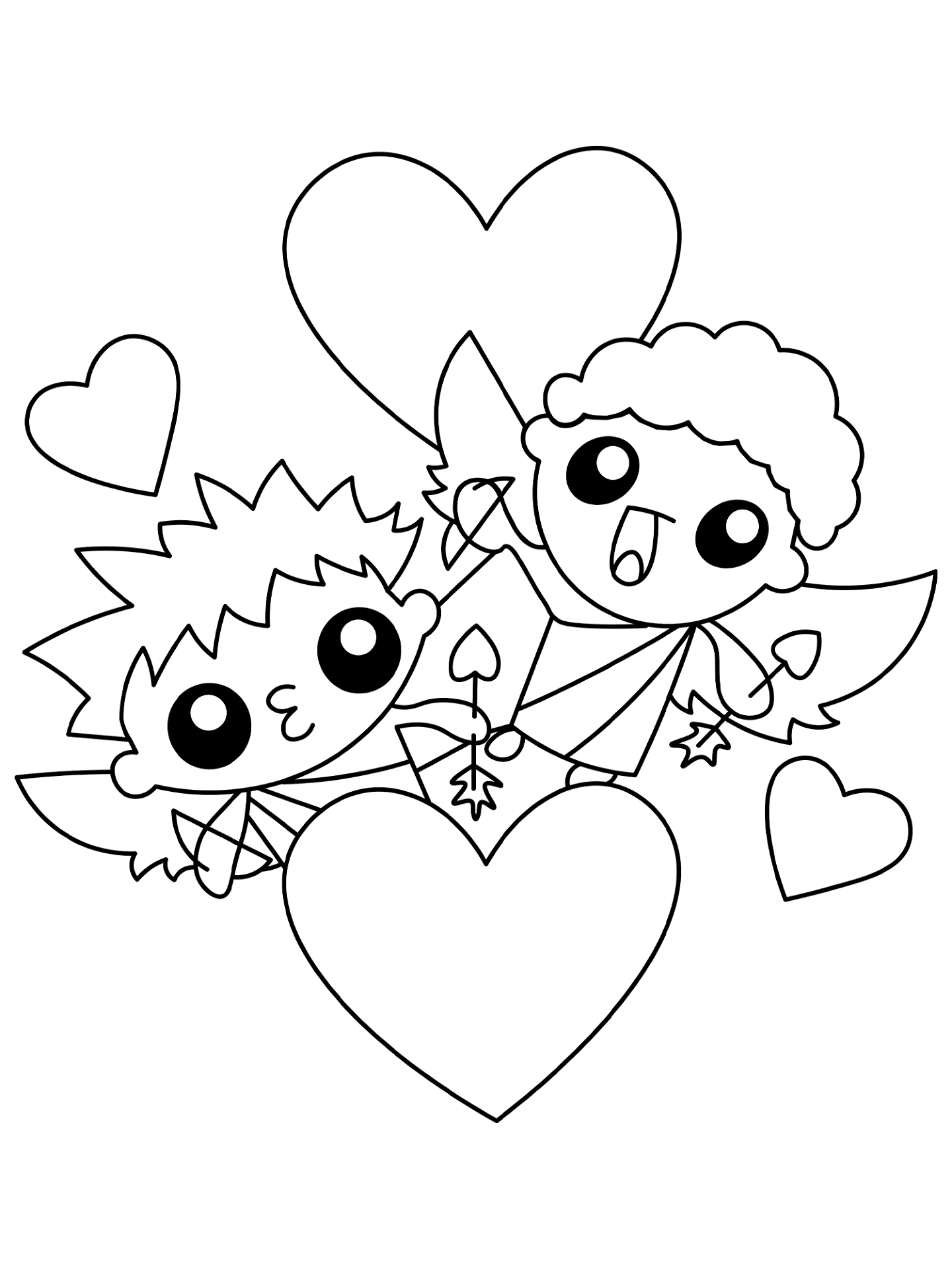 Desenho de Dia De São Valentm para colorir