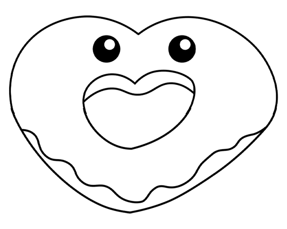 Desenho de Dia De São Valentm para colorir