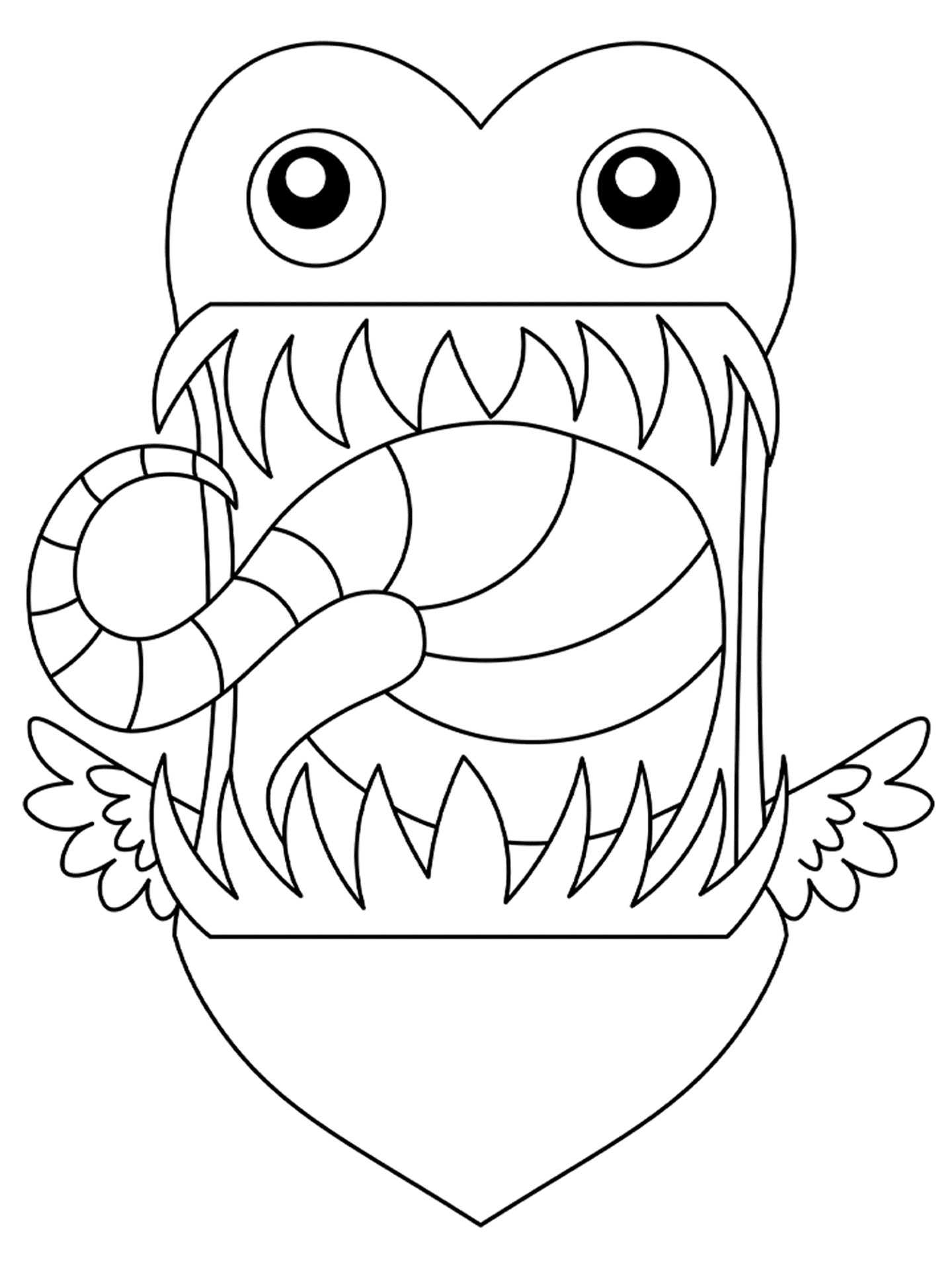 Desenho de Dia De São Valentm para colorir