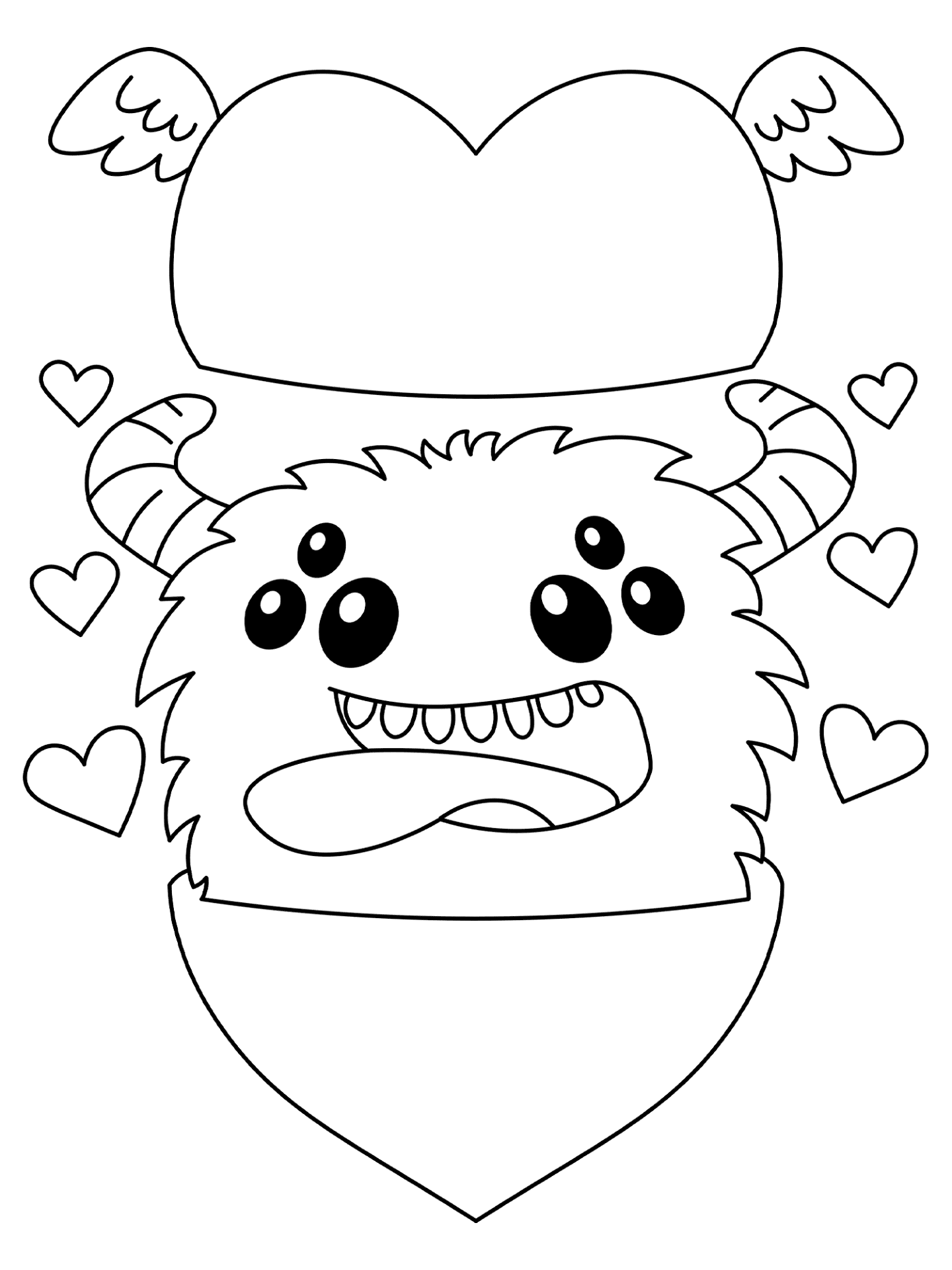 Desenho de Dia De São Valentm para colorir