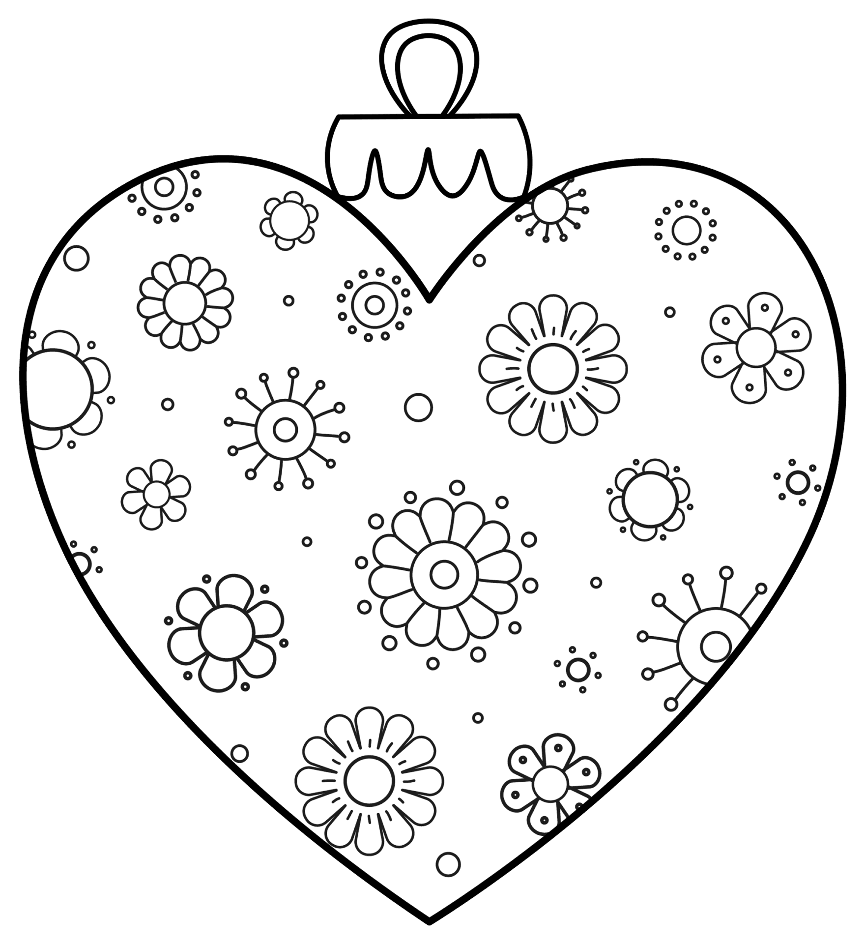 Desenho de Dia De São Valentm para colorir