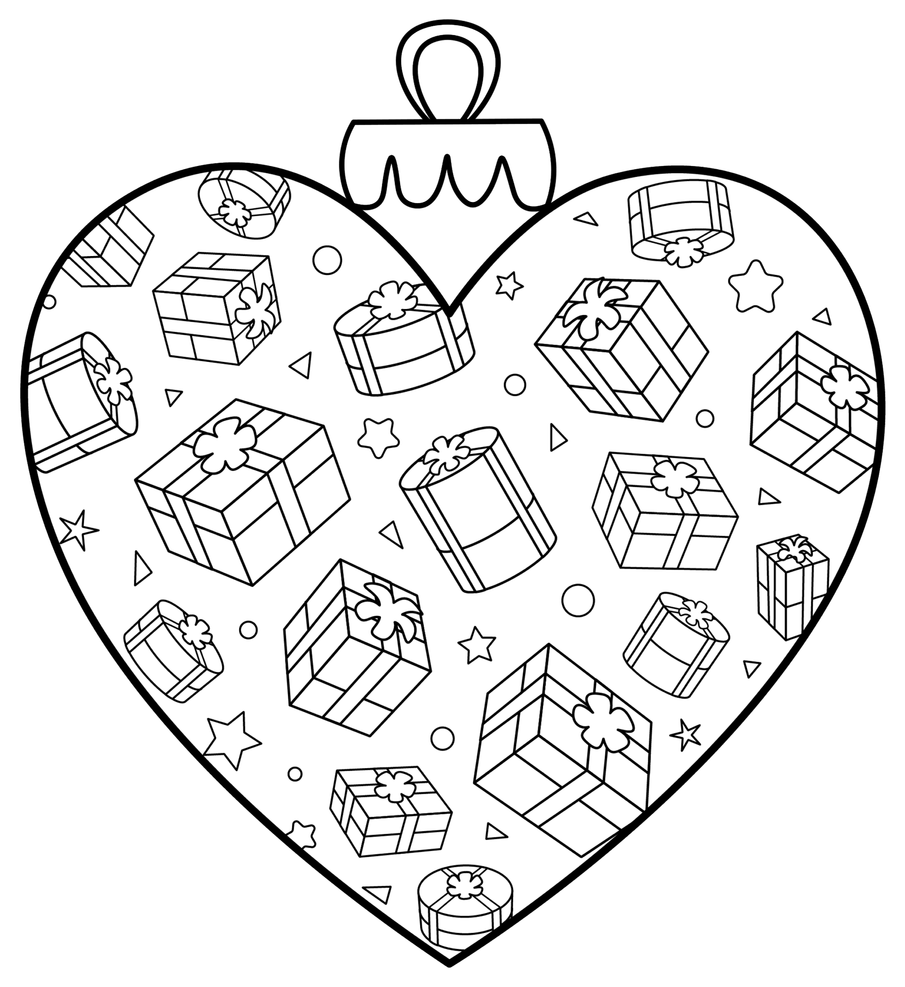 Desenho de Dia De São Valentm para colorir