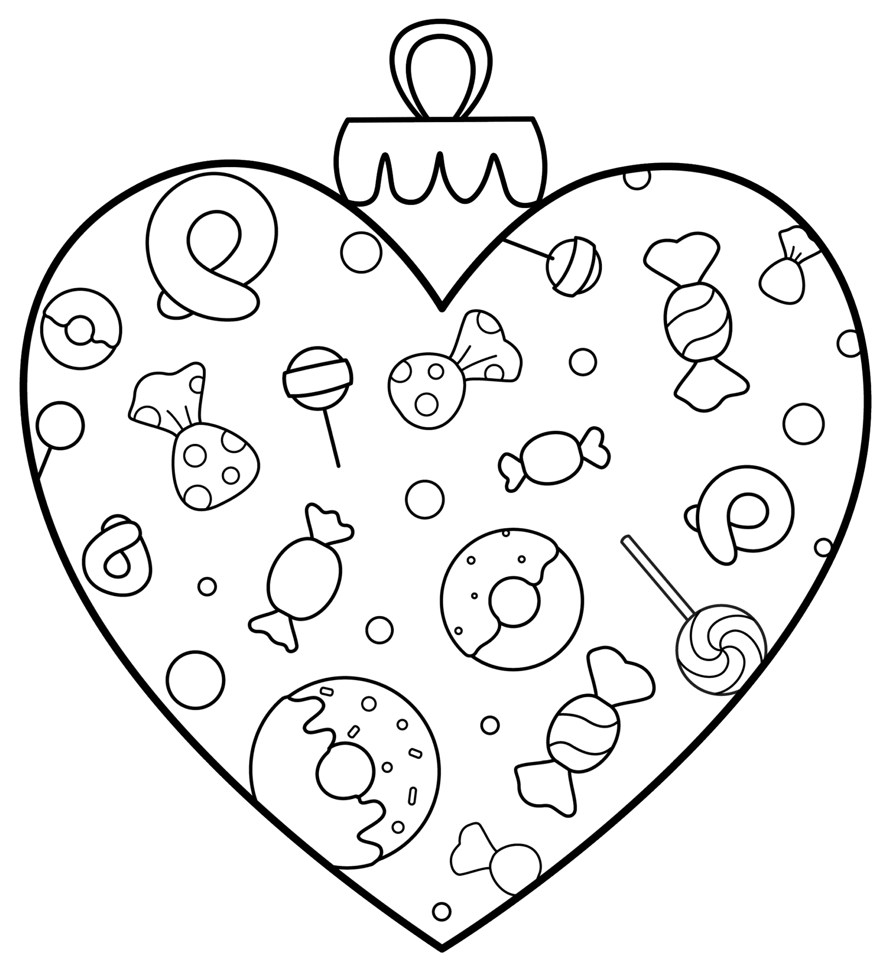 Desenho de Dia De São Valentm para colorir