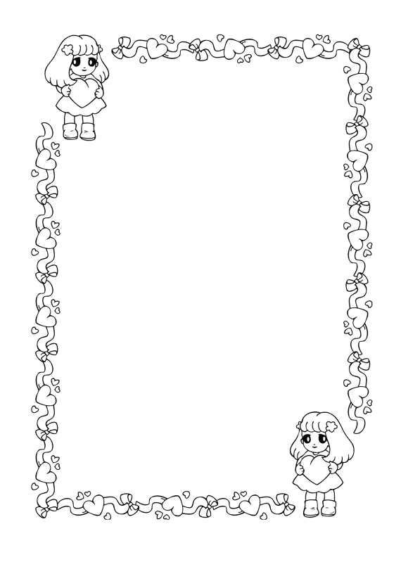 Desenho de Dia De São Valentm para colorir