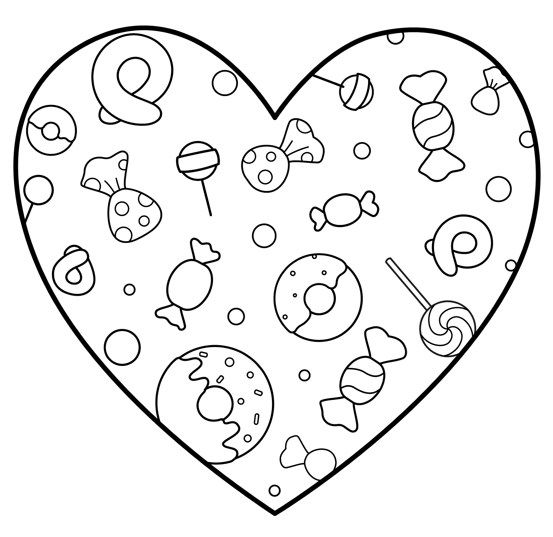 Desenho de Dia De São Valentm para colorir