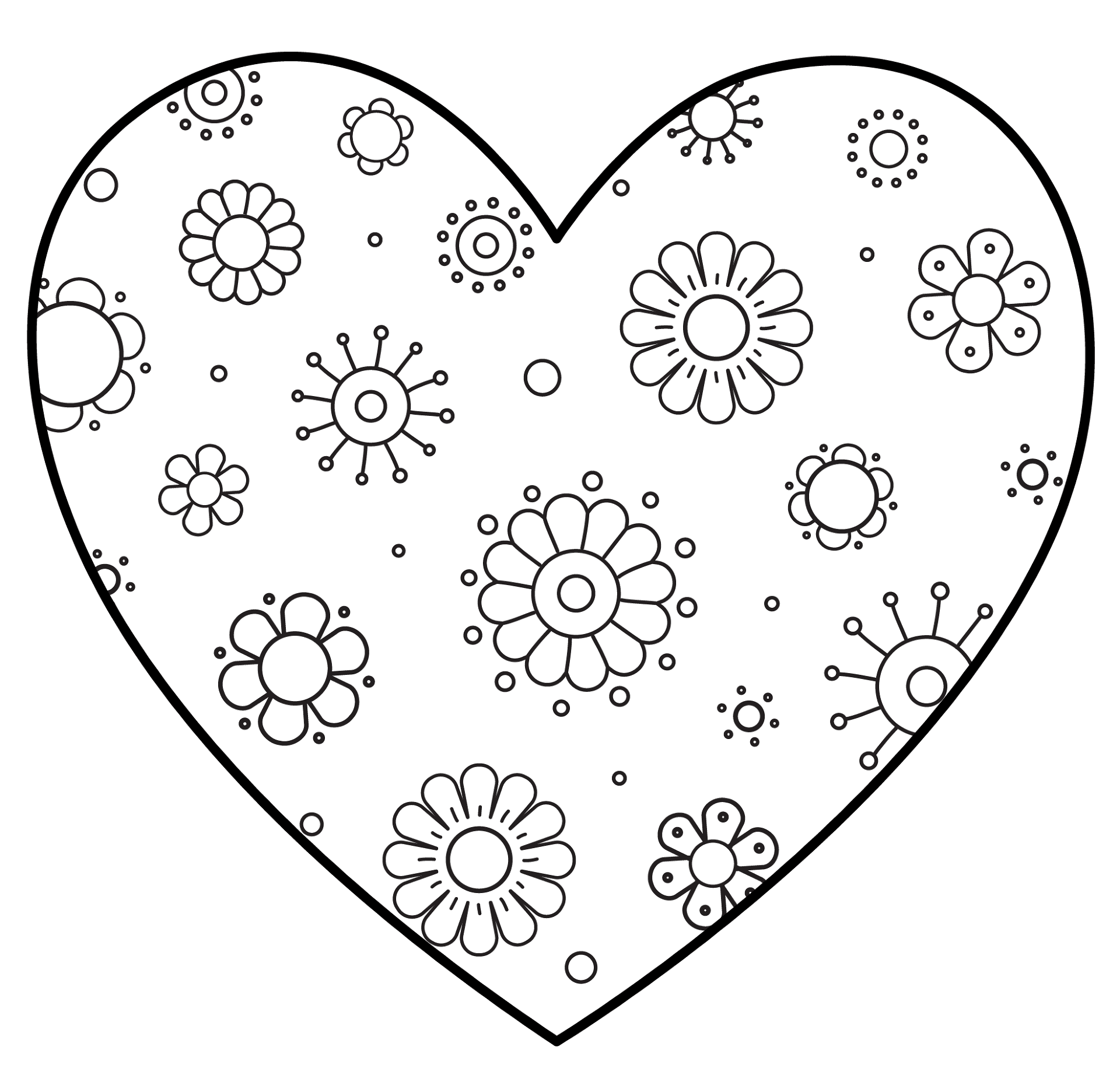 Desenho de Dia De São Valentm para colorir