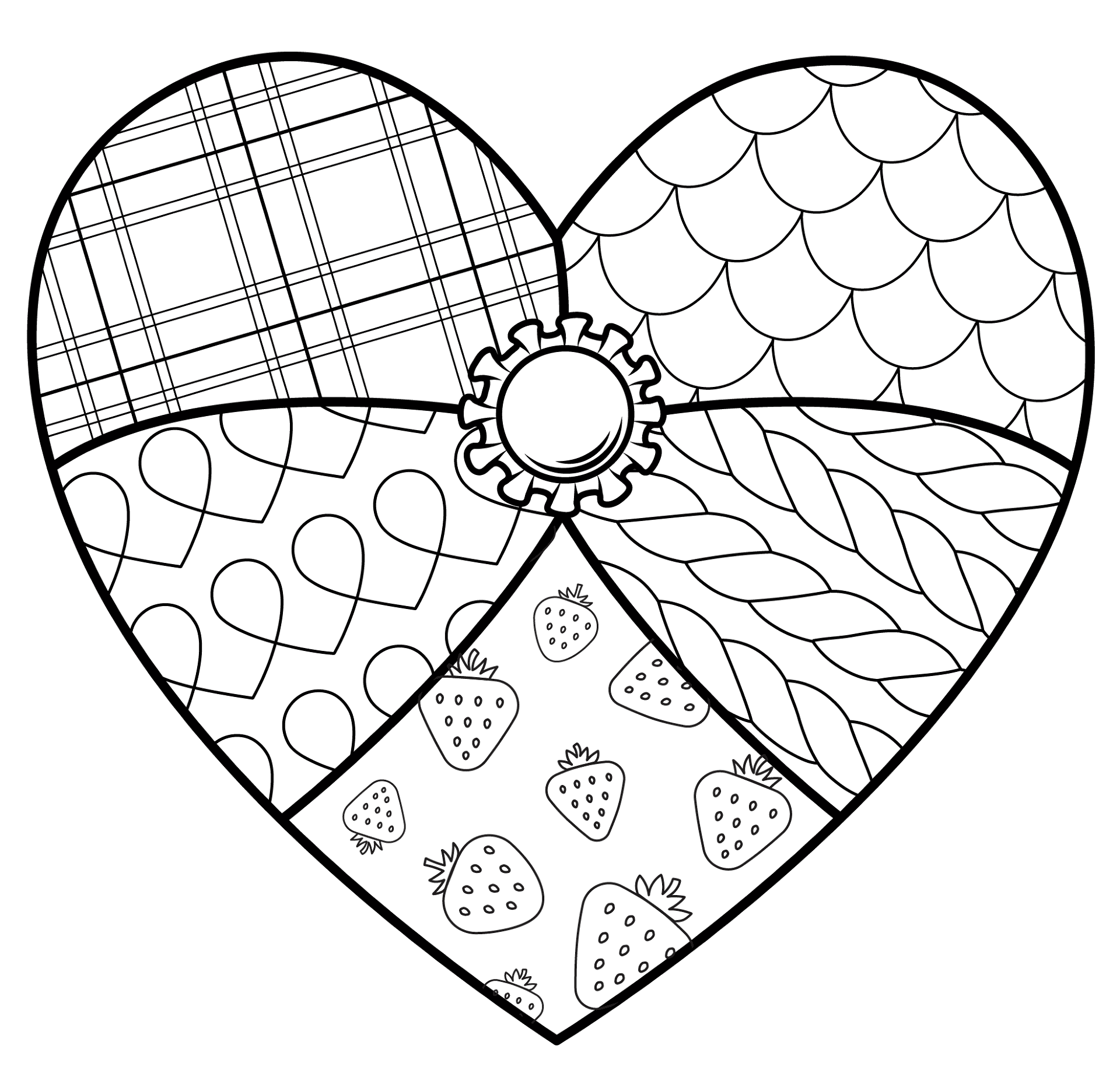 Desenho de Dia De São Valentm para colorir
