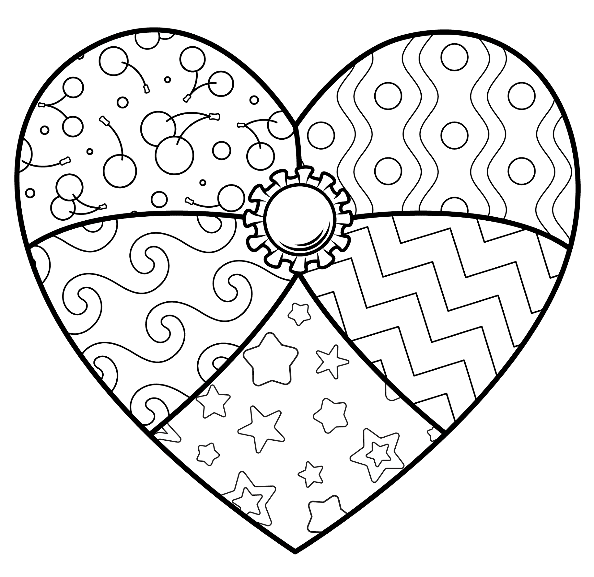 Desenho de Dia De São Valentm para colorir