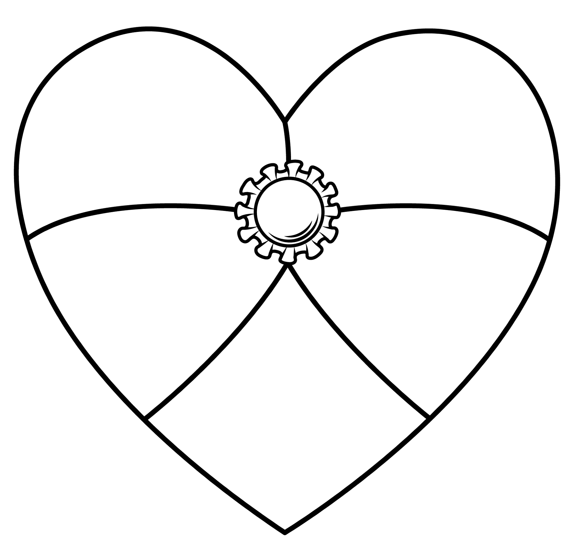 Desenho de Dia De São Valentm para colorir