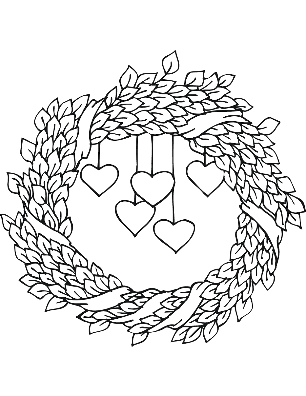 Desenho de Dia De São Valentm para colorir