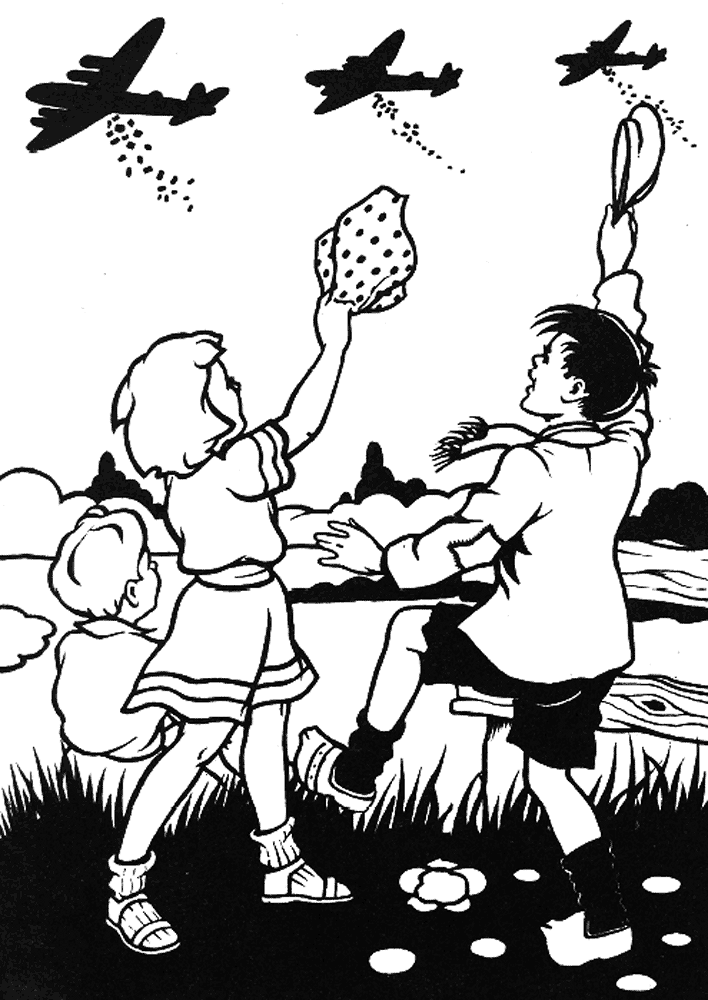 Desenho de Dia Do Armistício para colorir e imprimir: número 1