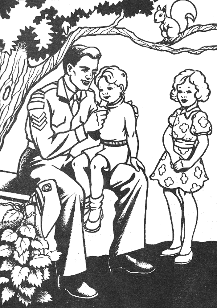 Desenho de Dia Do Armistício para colorir e imprimir: número 2