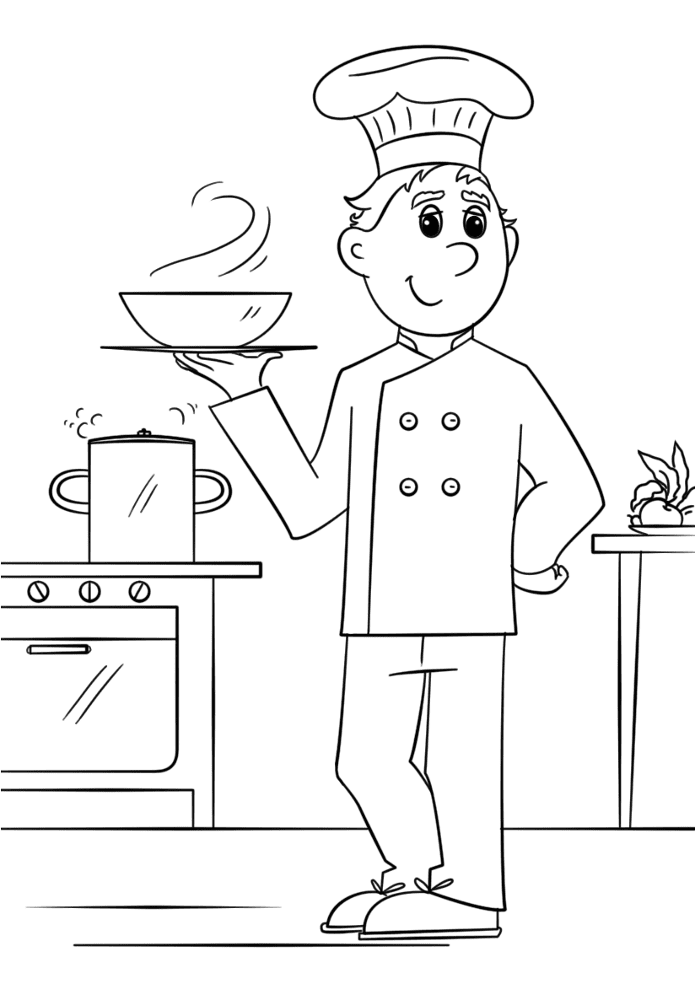 Desenho de Dia Do Trabalho para colorir e imprimir: número 5